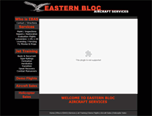 Tablet Screenshot of easternblocaircraft.com